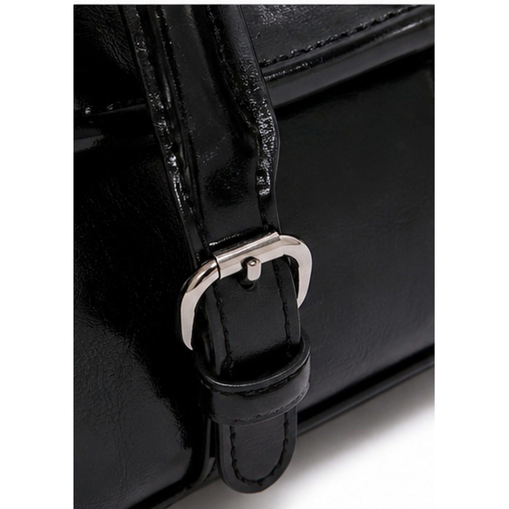 Vintage Oil-Wax Finish East-West Shoulder Bag