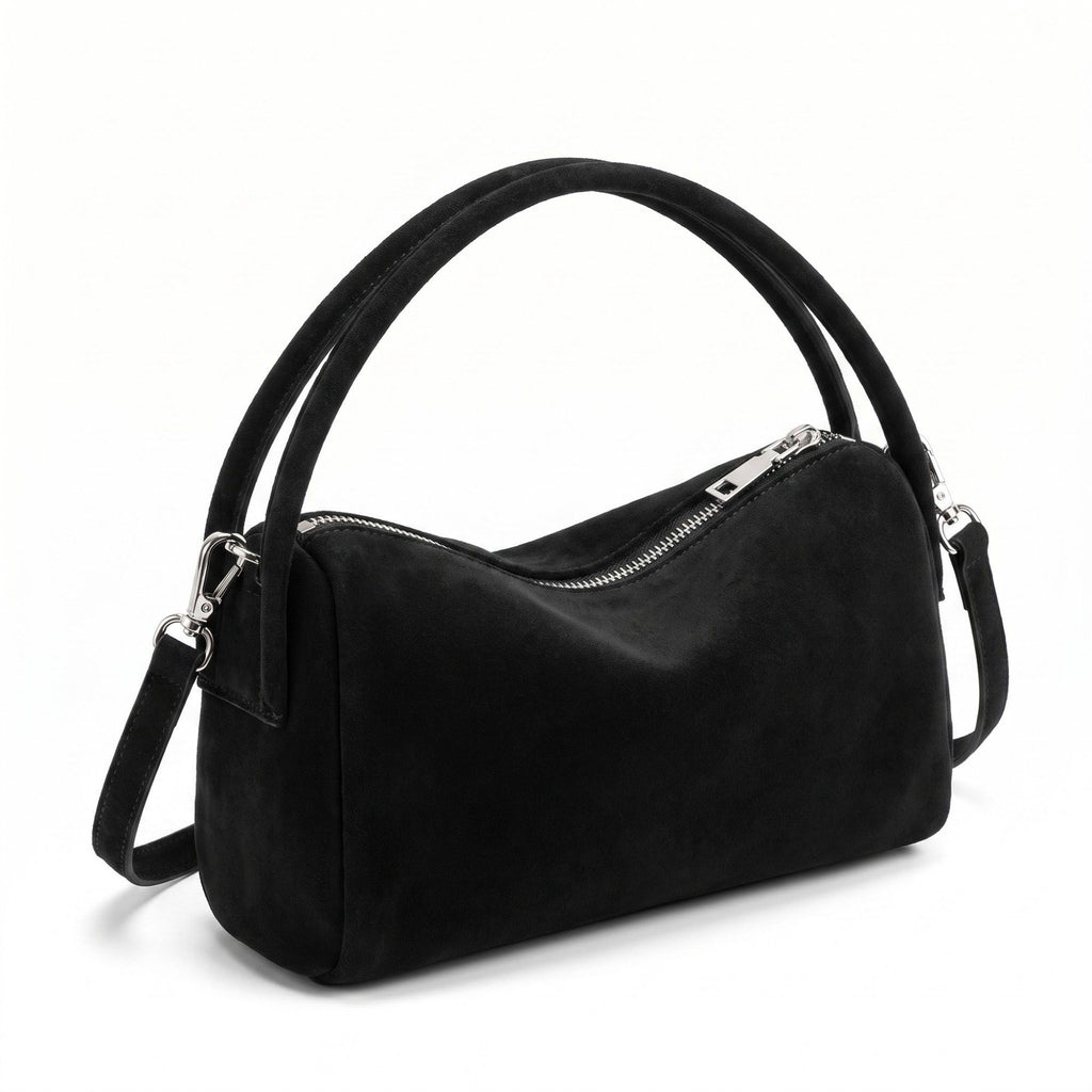 Structured Shoulder Bag with Dual Handles and Crossbody Strap 11.8x9.5x4in