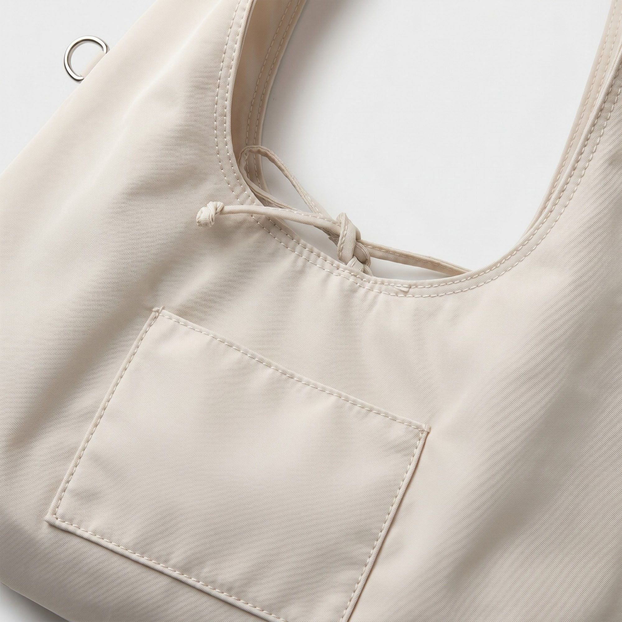 Hobo Tote Bag with Wide Shoulder Strap and Exterior Pocket 13.8x7.8x2.5in