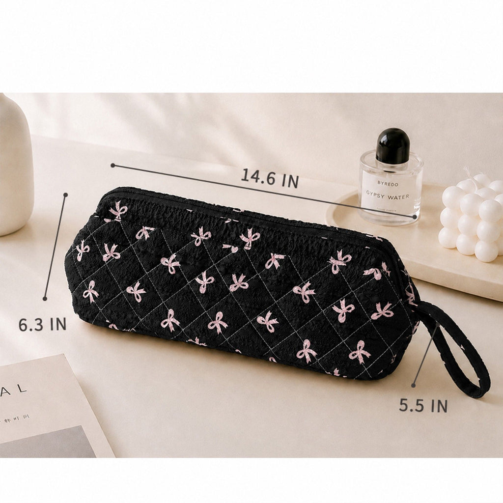 Hair Styling Tool Travel Bag Heat Resistant Zipper Organizer with Wrist Strap