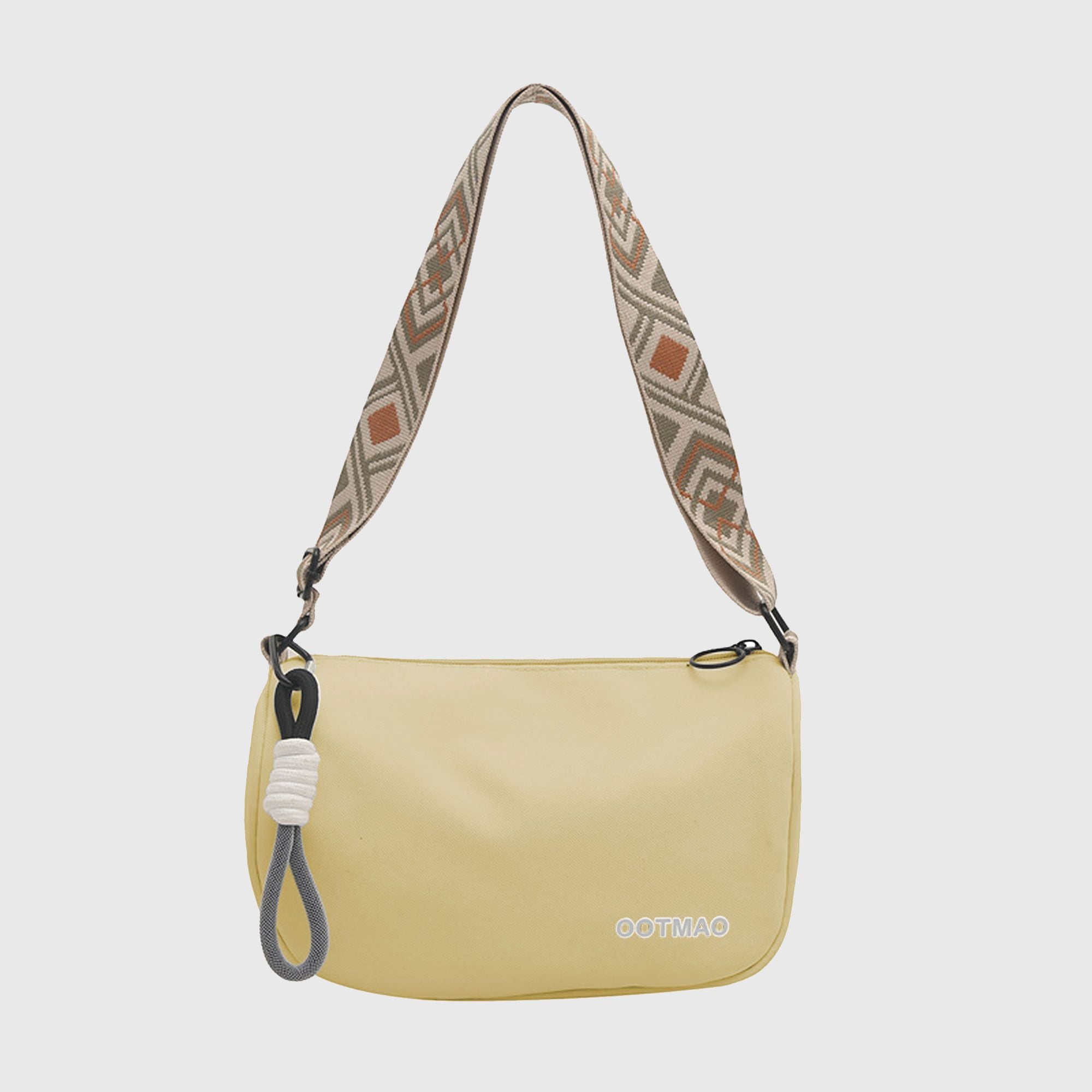Anna-Kaci Women's Soft Crossbody Bag - Adjustable Patterned Strap Shoulder Bag for Casual Daily & Stylish Outings