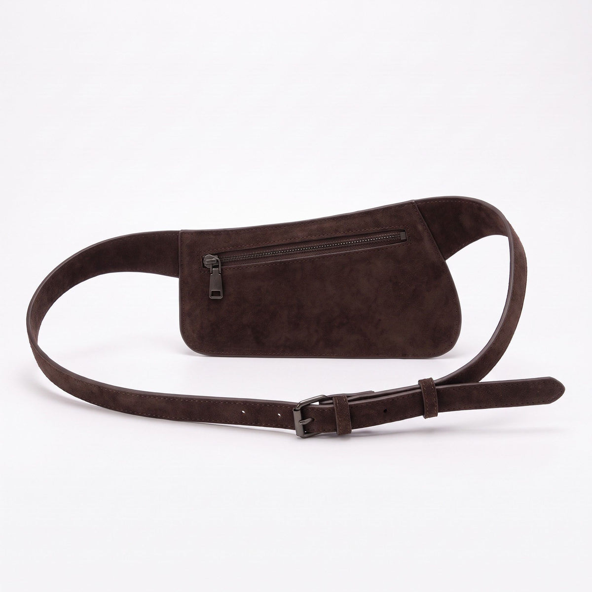 Studded Faux Suede Belt Bag Waist Pack