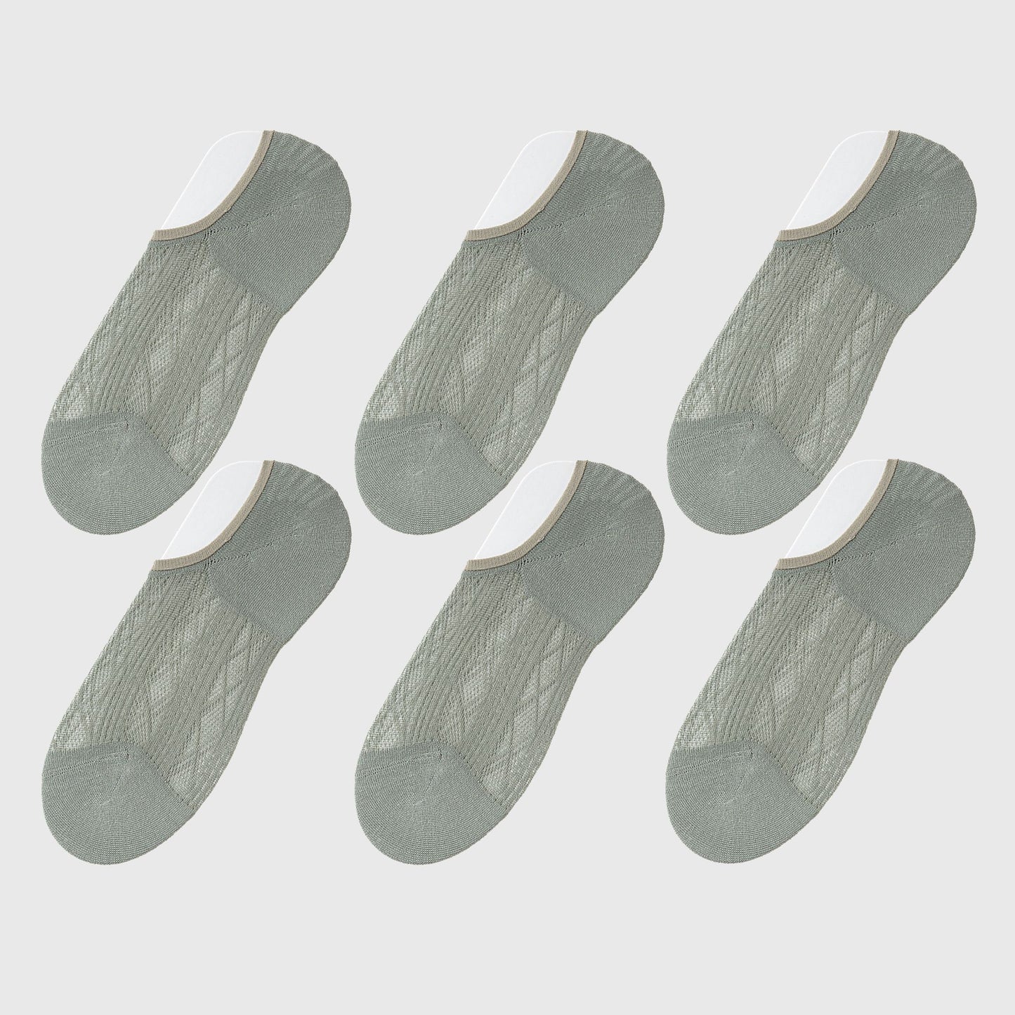 Anna-Kaci Women's Invisible No-Show Liner Socks 6Pk