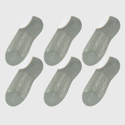 Anna-Kaci Women's Invisible No-Show Liner Socks 6Pk