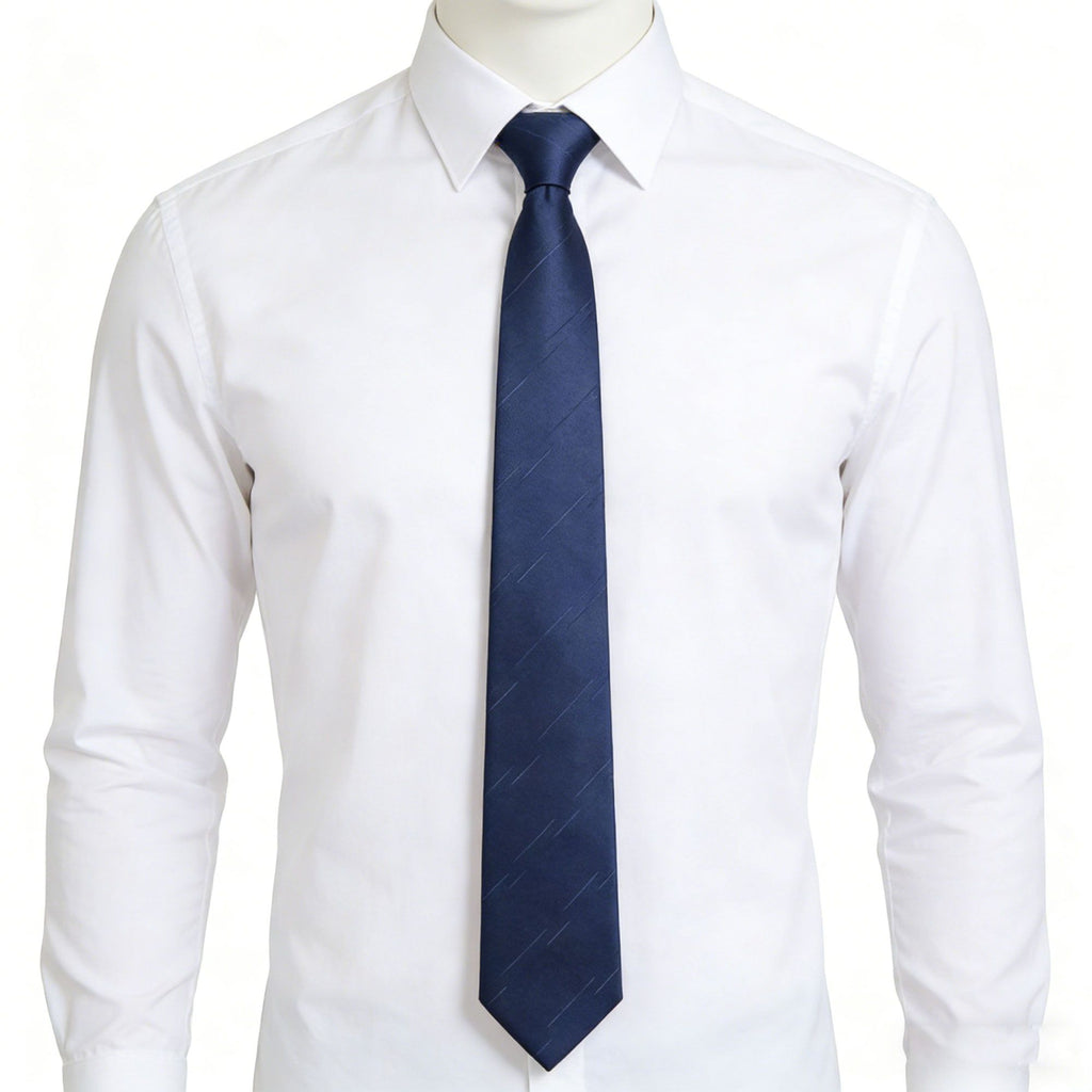 Anna-Kaci Men's Polyester Tie - Formal Necktie for Business, Weddings & Daily Professional Wear