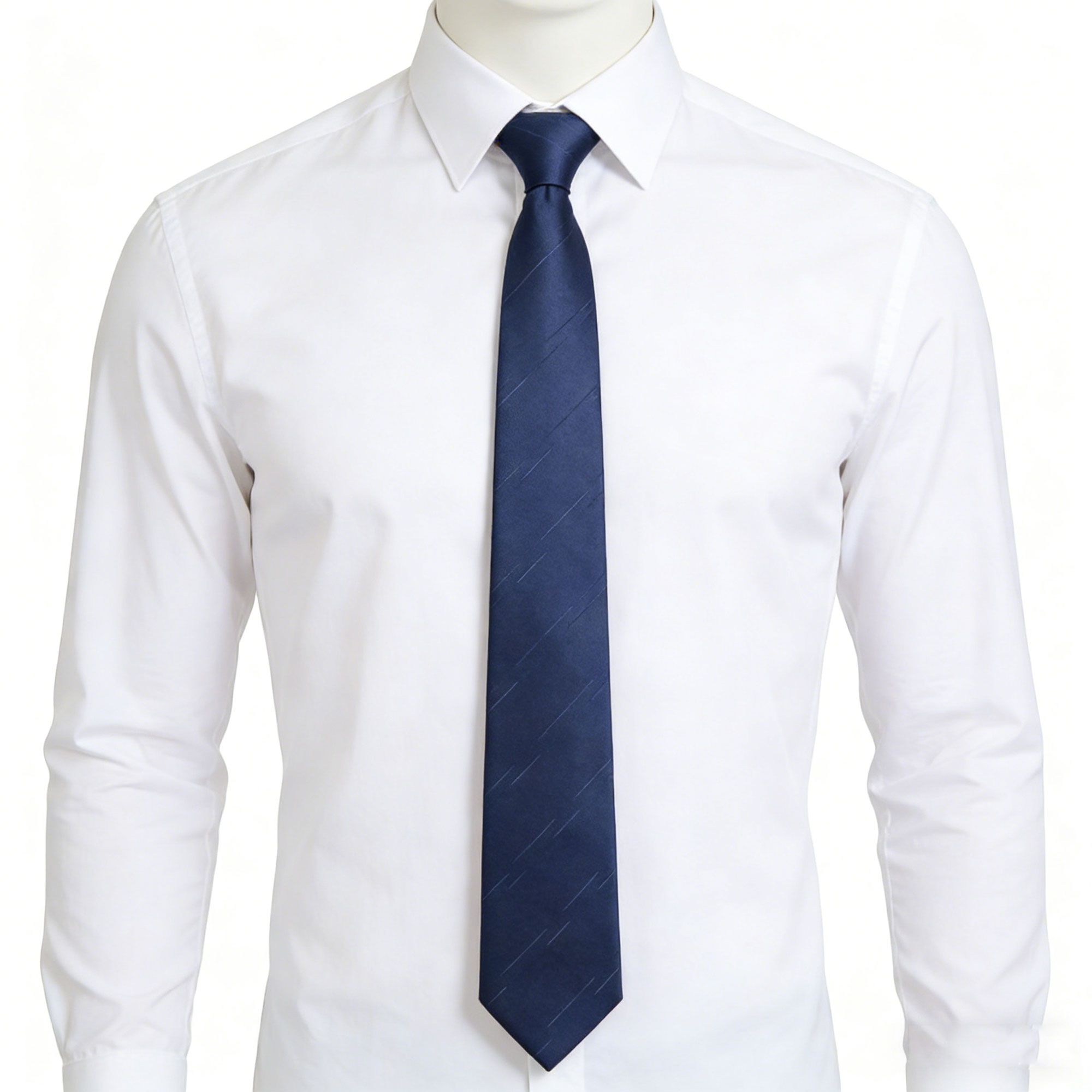 Anna-Kaci Men's Polyester Tie - Formal Necktie for Business, Weddings & Daily Professional Wear
