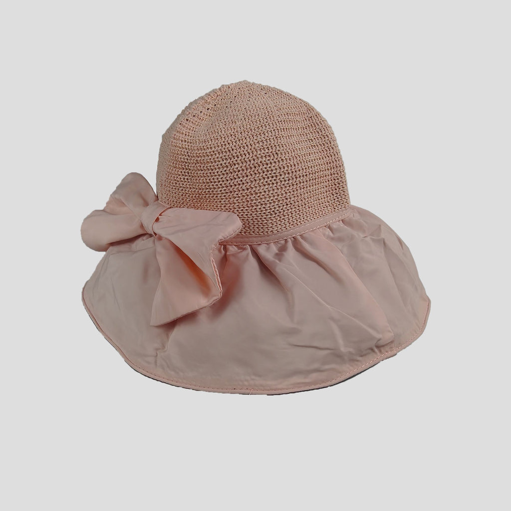 Anna-Kaci Women's Foldable Packable Sun Hats with Bow Bag