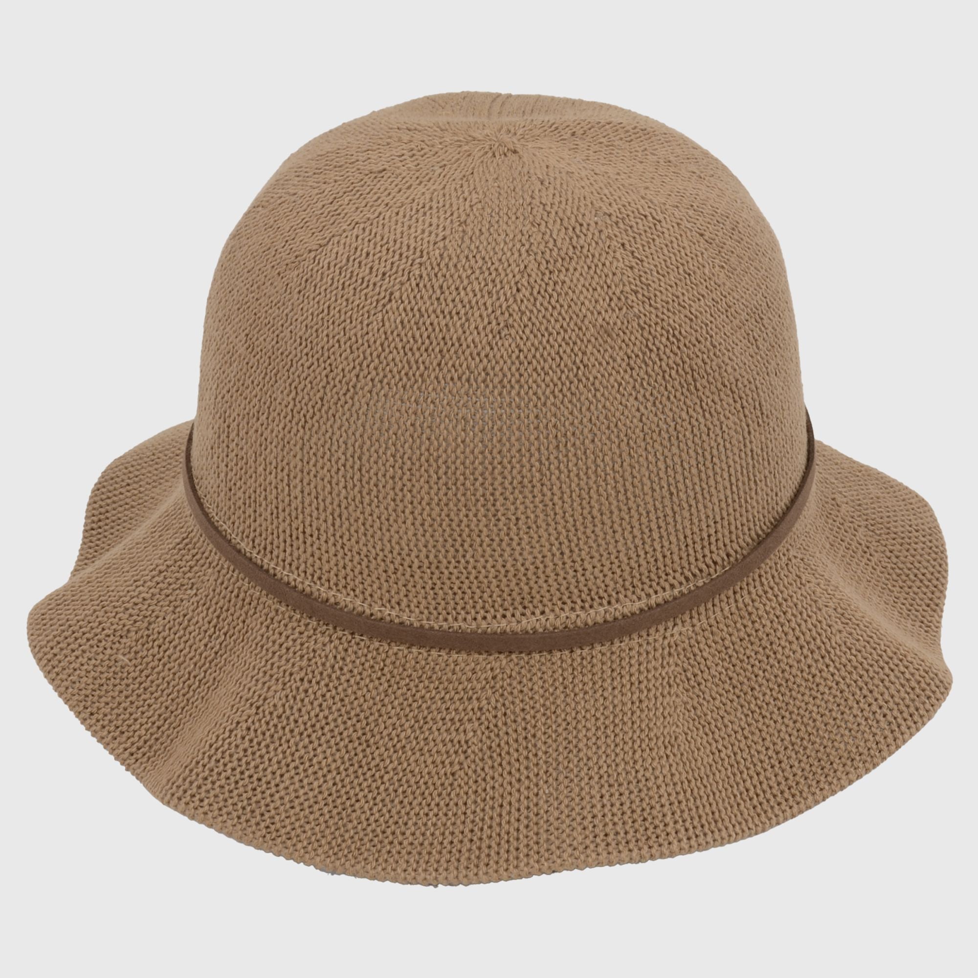 Anna-Kaci Women's Foldable Crocheted Bucket Hat with Bow Accent