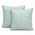 2-Piece Cotton Pillowcases with Cherry Print Design for Bedroom, Soft and Cozy Bedding Set 17.7x17.7in