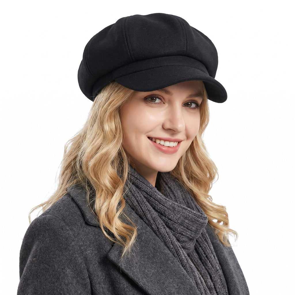 Classic Newsboy Cap Soft Textured Baker Boy Hat for Everyday Wear
