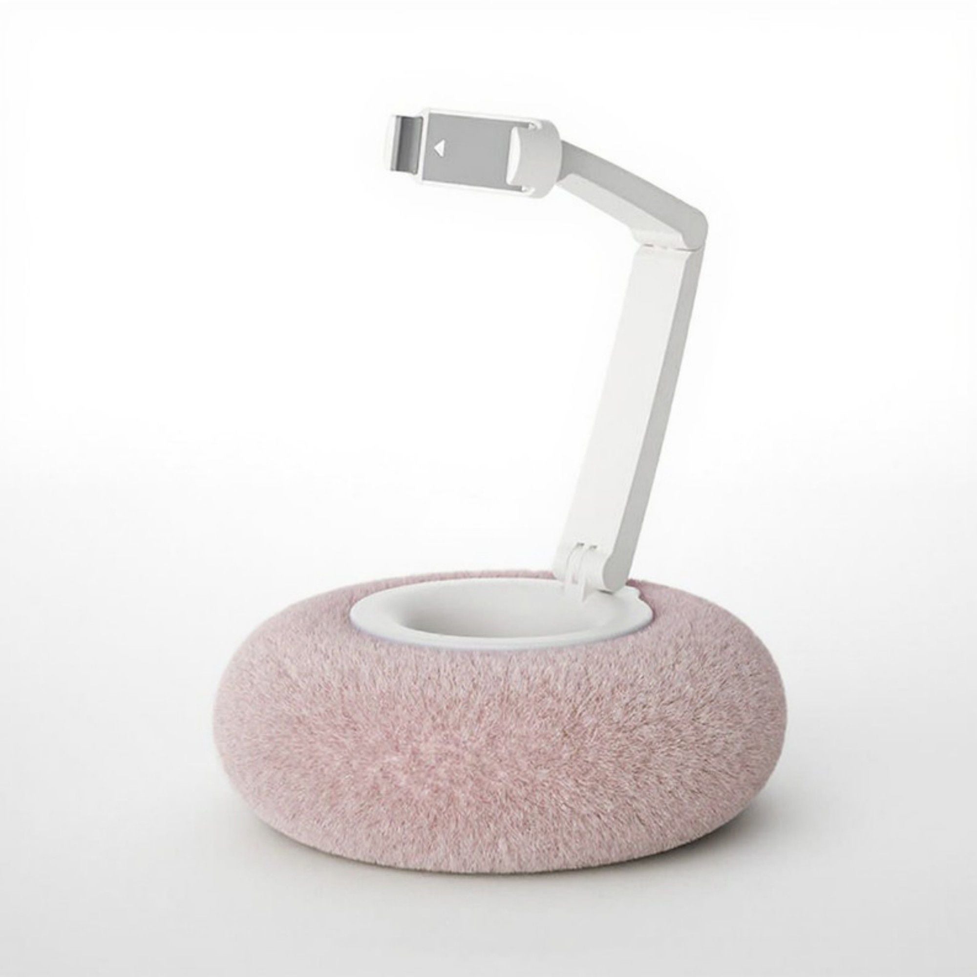 Anna-Kaci Plush Weighted Phone Stand with Adjustable Folding Holder for Hands-Free Viewing and Device Support