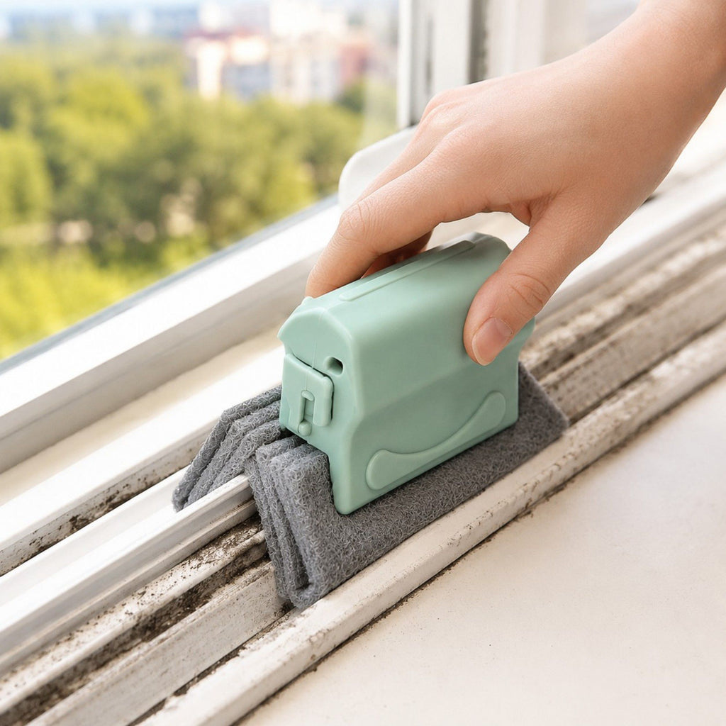 10-Piece Handheld Microfiber Cleaning Pad Tool for Window Tracks, Sinks and Kitchen Surfaces