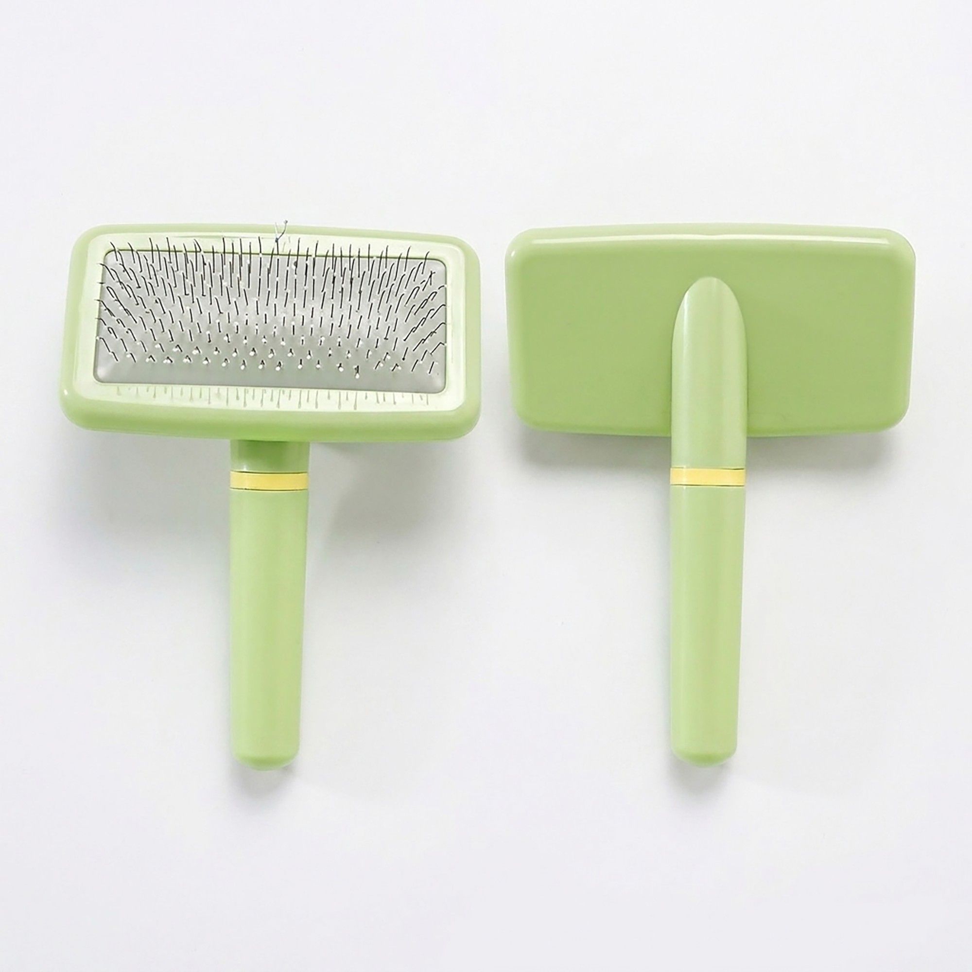 Pet Slicker Brush for Dogs and Cats with Comfortable Handle and Fine Bristles Grooming Tool