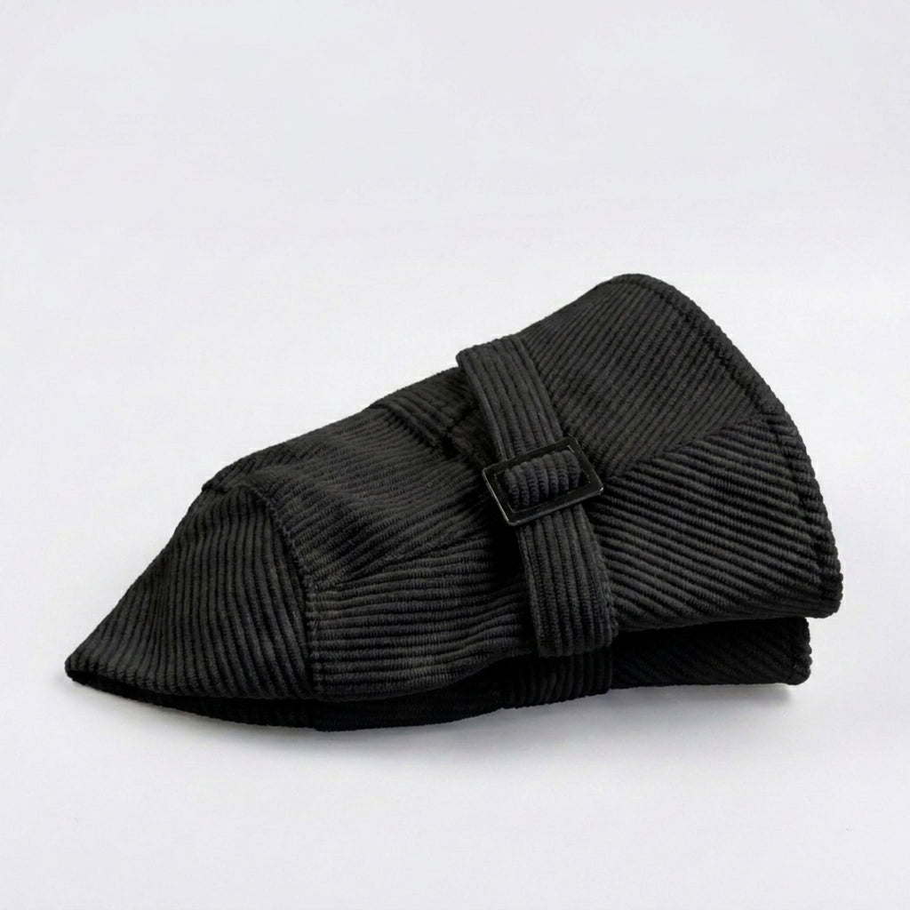 Corduroy Bucket Hat Buckle Band Detail Casual Brim Hat