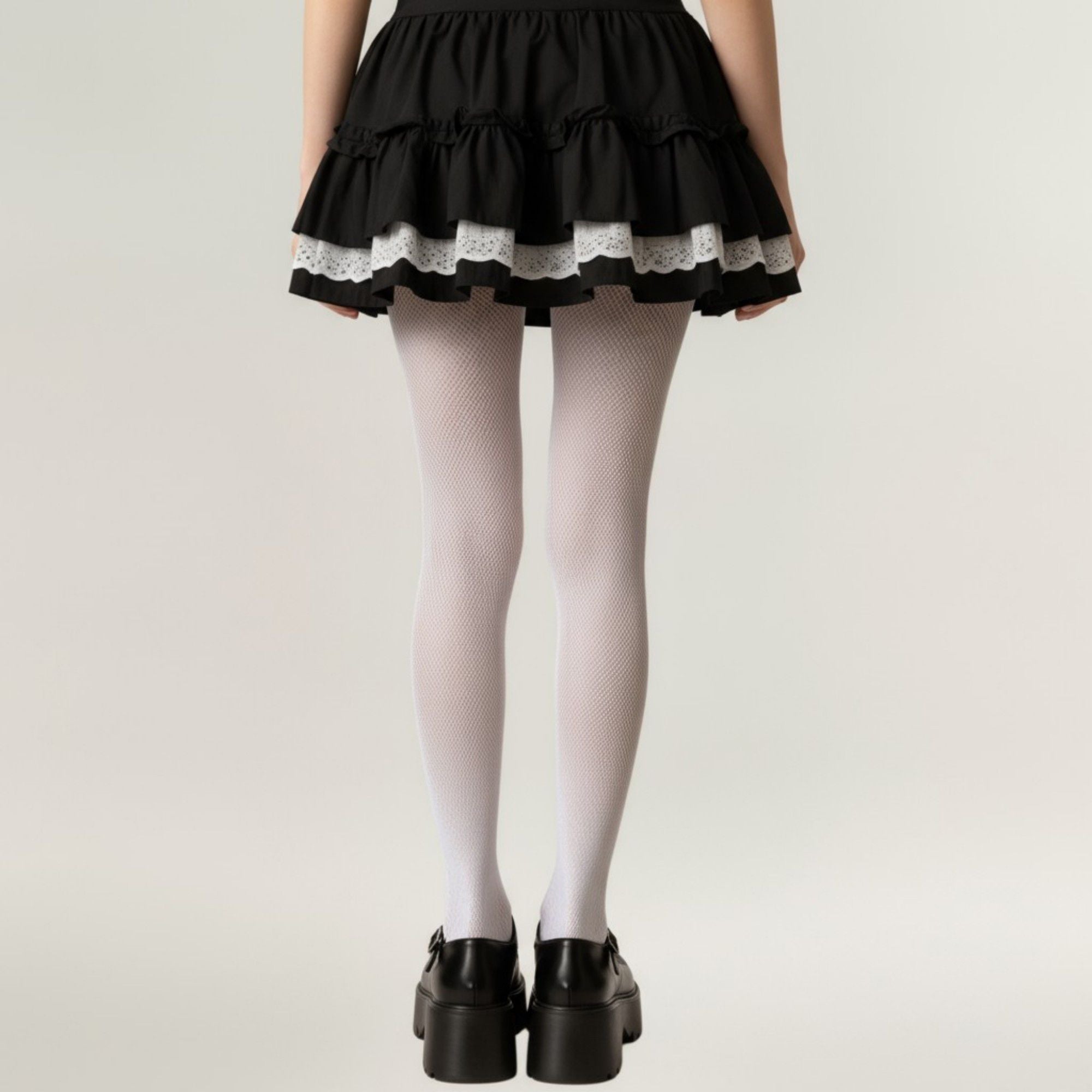 Anna-Kaci 2pcs Women's Fishnet Tights with Butterfly Lace Design
