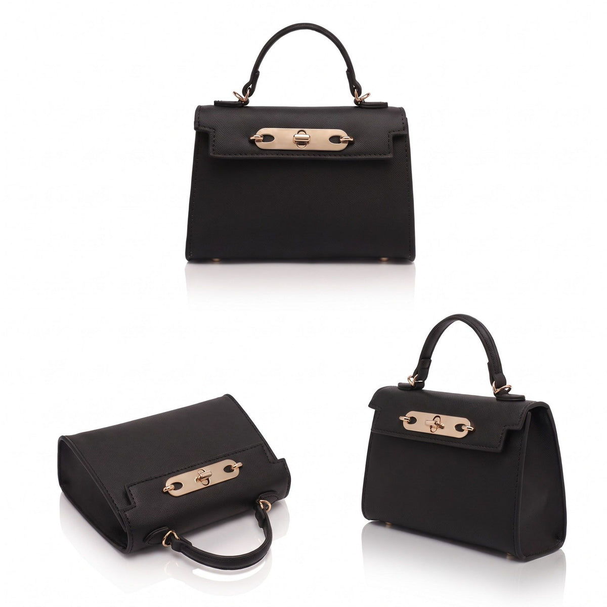 Mini Top Handle Satchel with Turn Lock