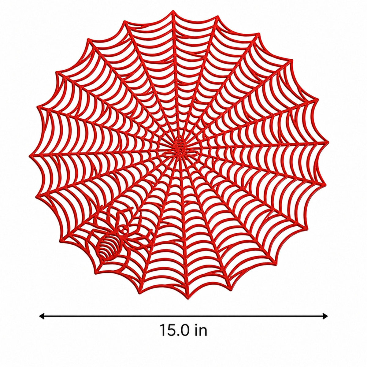 Halloween Spiderweb PVC Waterproof Non-Slip Placemat