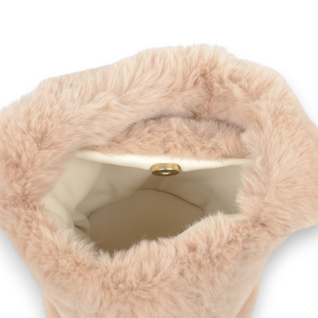 Anna-Kaci Women's Casual Soft Plush Handbag with Cozy Faux Fur Texture