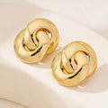 Women's Twisted Knot Statement Earrings