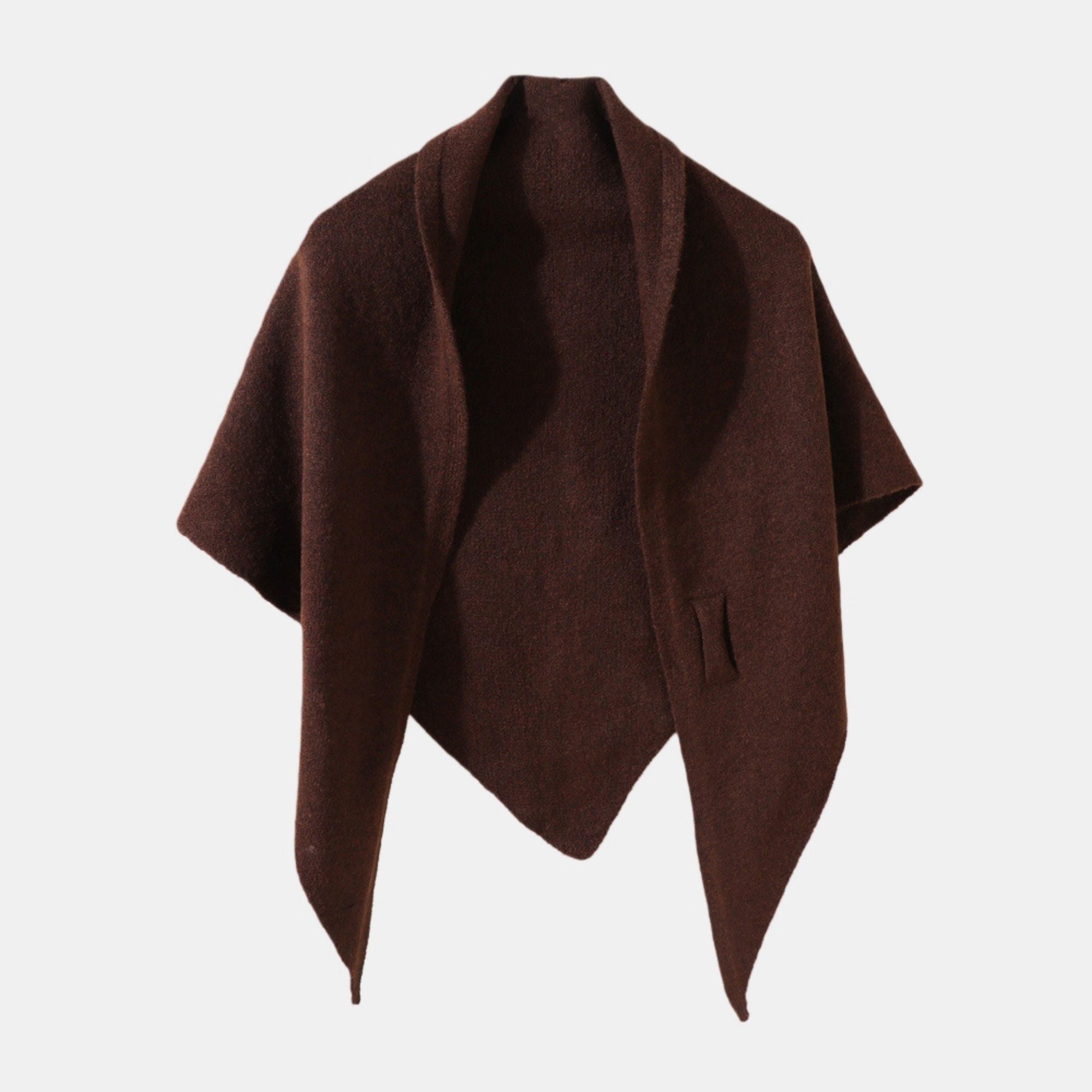 Anna-Kaci Women's Soft Solid Knit Scarf with Draped Shape, Smooth Textured Finish, and Versatile Wrap Styling Design 68.5x45.5x28.5in