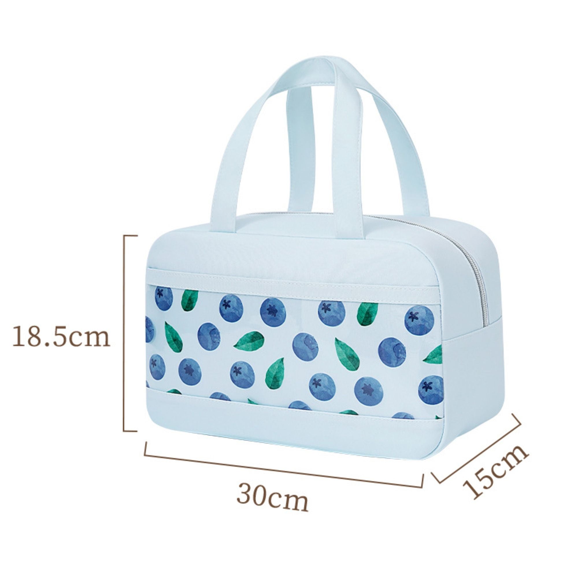 Fruit Print Insulated Lunch Bag Large Capacity Waterproof Lunch Tote for Work School
