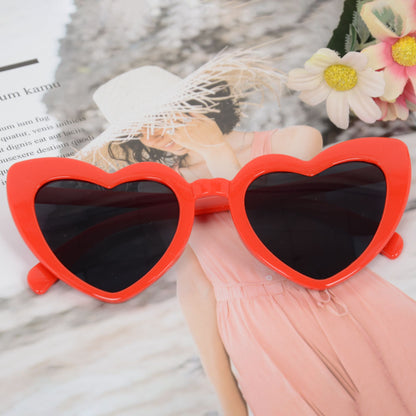 Anna-Kaci Active Women's Vibrant Heart-Shaped Fashion Sunglasses UV400 Protection