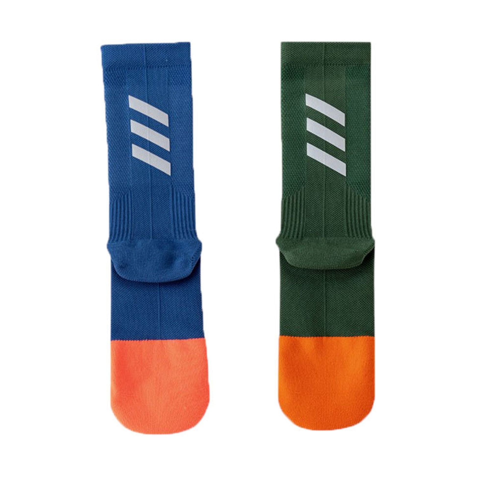Anna-Kaci Women's Reflective Compression Sports Socks with Breathable Fabric and Night Visibility Design 2-Pack