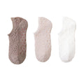 Anna-Kaci Women's 3-Pack Fuzzy Grip Socks Low Cut Non-Slip Soft Lounge Slipper Socks