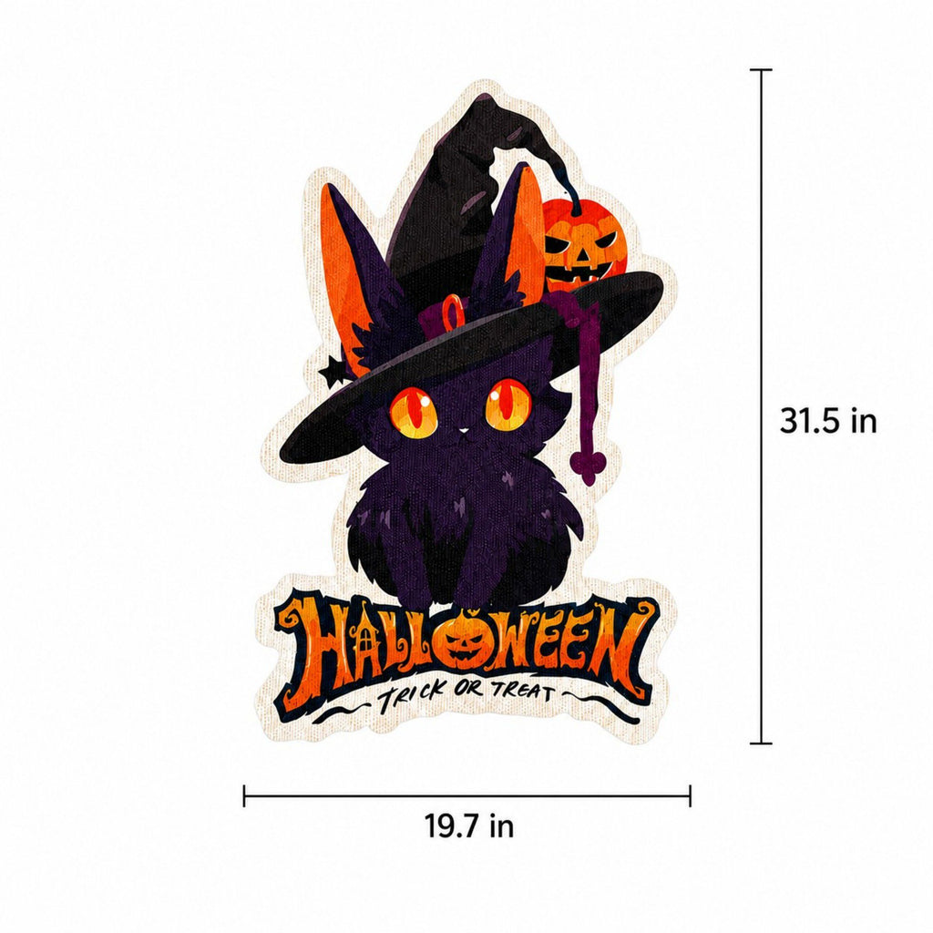 Halloween Self-Adhesive Cat Scratcher Pad for Walls and Furniture 31.5 x 19.7 in