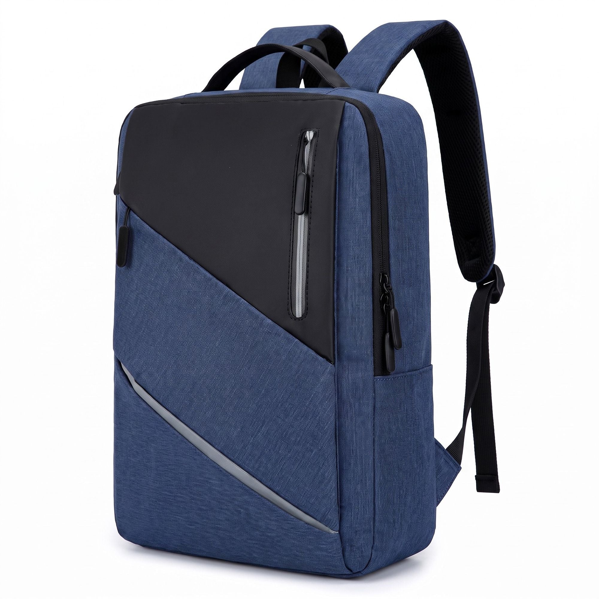Laptop Backpack with Padded Compartment Reflective Trim USB Port and Multiple Storage Pockets