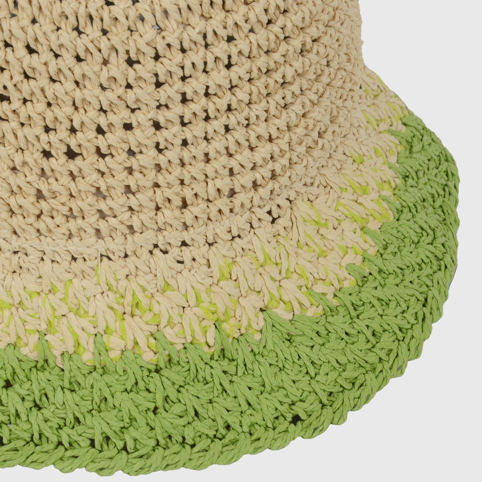 Anna-Kaci Women's Stylish Ombre Design Crochet Bucket Hat