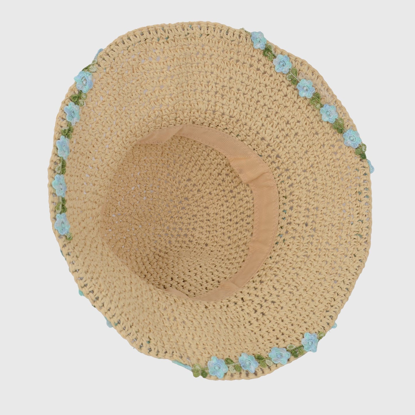 Anna-Kaci Women's Flower Embellishments Sun Hats Charming Crocheted Straw
