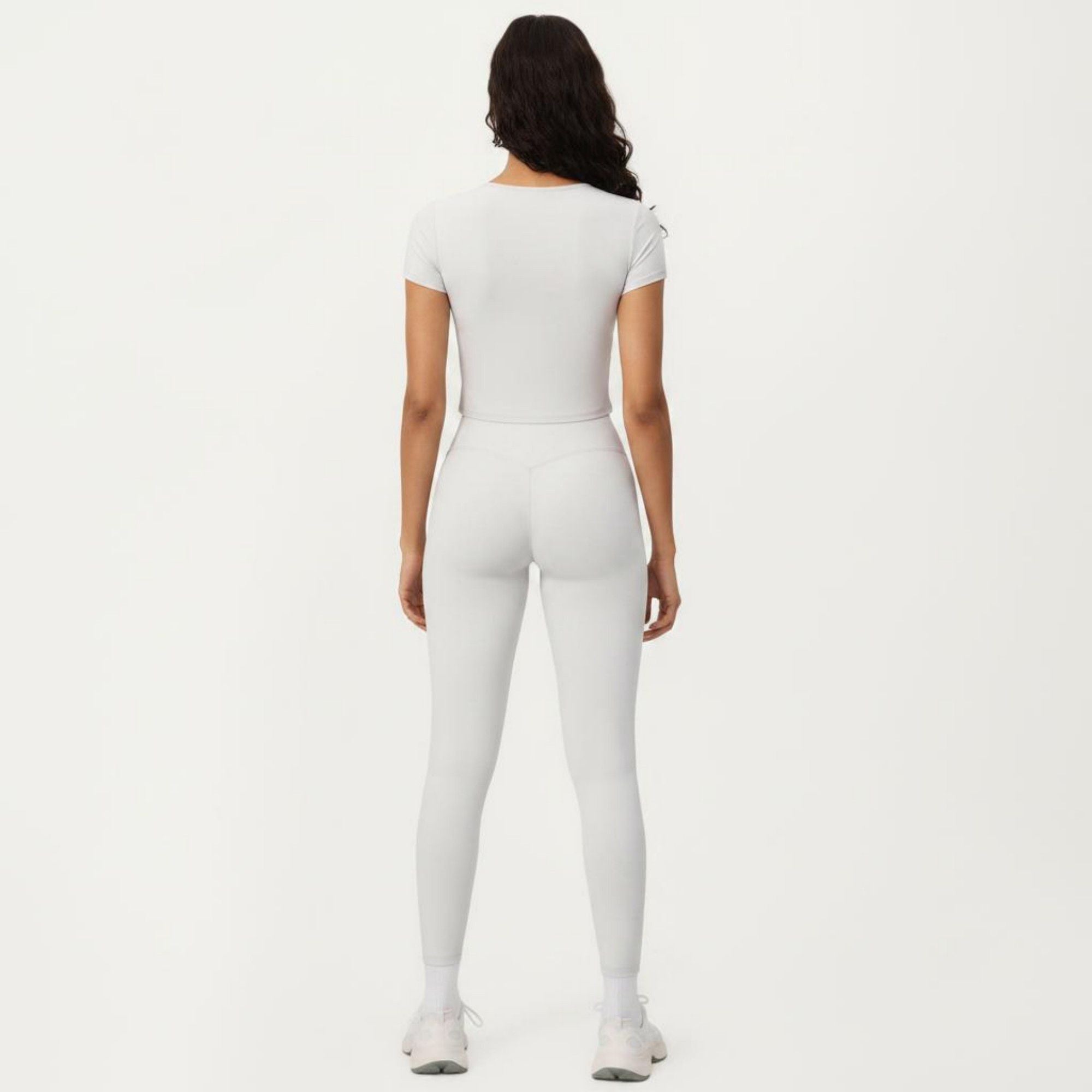 Anna-Kaci Active Women's Short Sleeve Cropped Active Top with Crew Neck and Smooth Stretch Fit