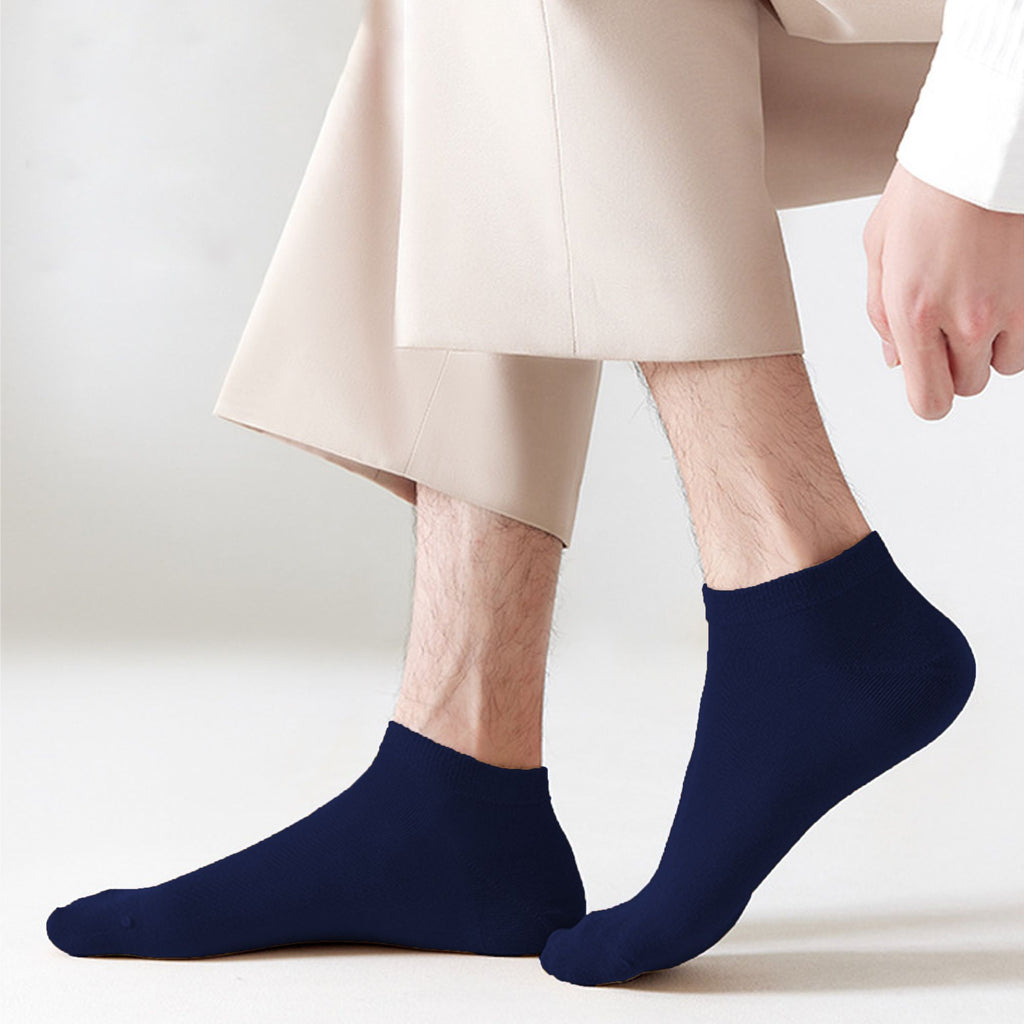 Anna-Kaci Men's Ankle - Length 6pk Comfort Casual Cotton Socks