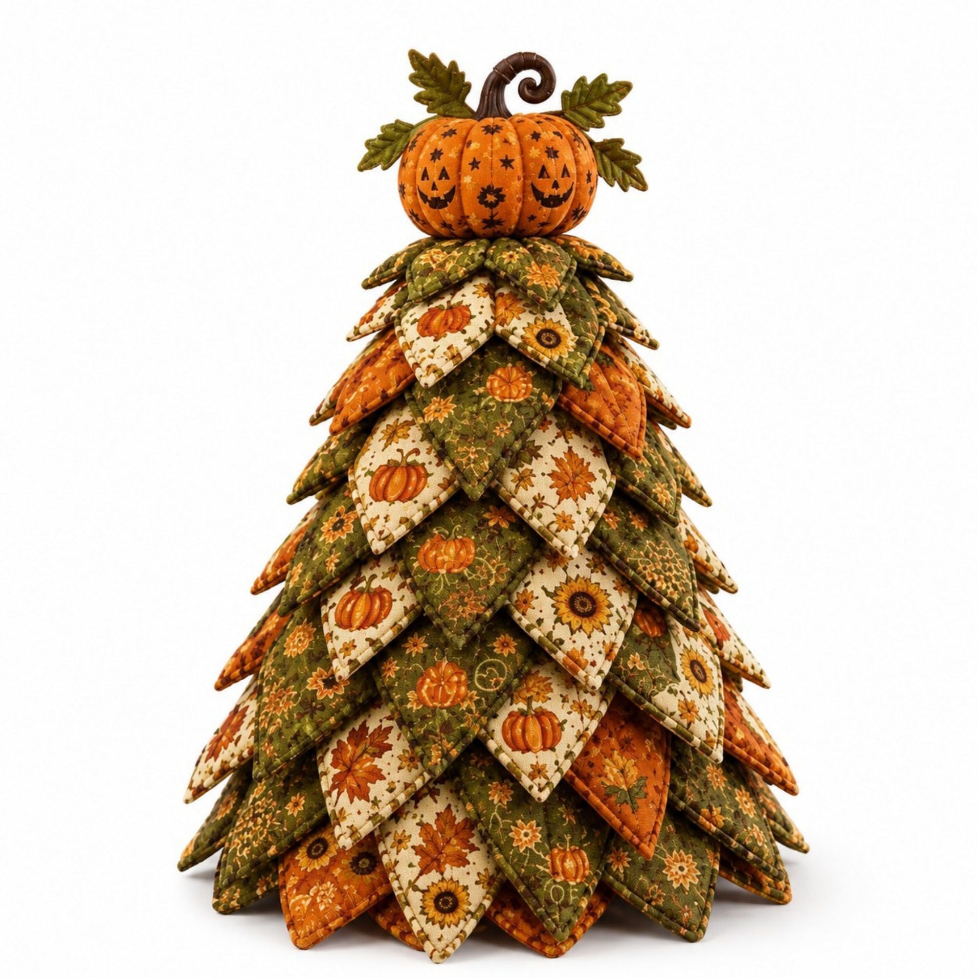 Kit de costura para bruja de Halloween hecha a mano para árbol, decoración navideña de tela DIY