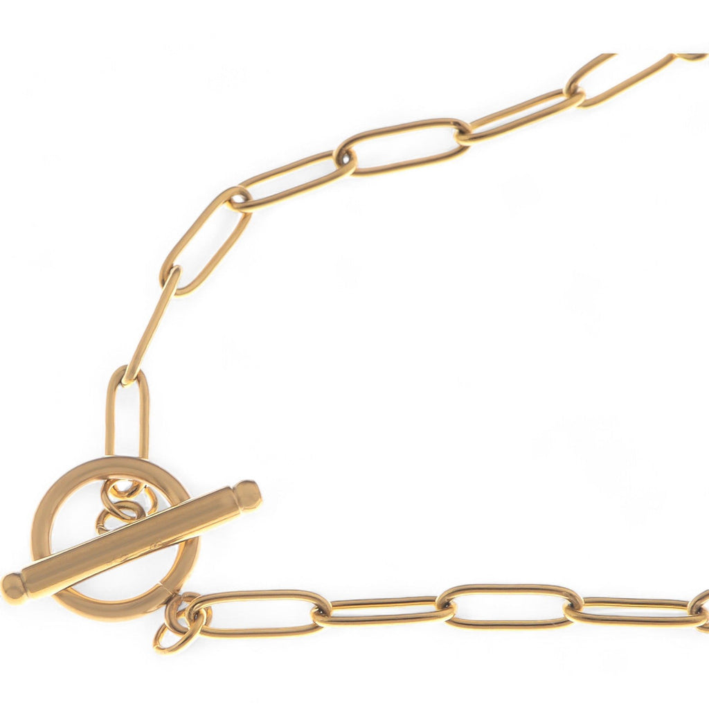 Women's Paperclip Link Fashion Necklace Simple Minimalist Chain Design