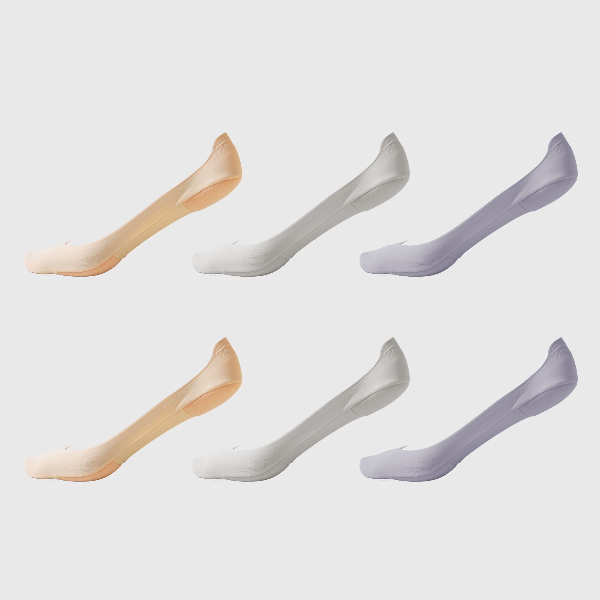 Anna-Kaci Women's Non-slip No Show Socks Soft Solid Bottom for Casual 6Pk