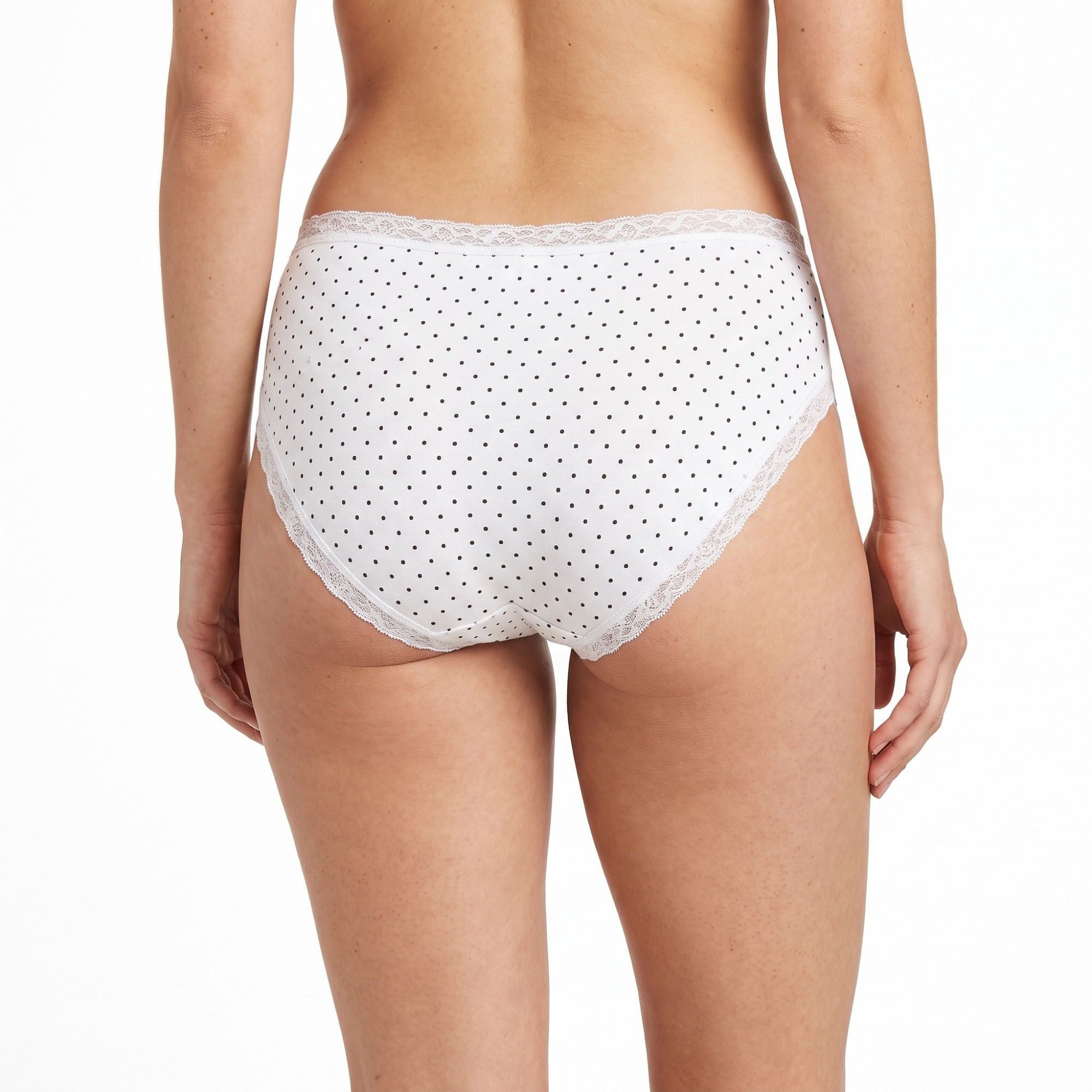 Anna-Kaci Womens 5 Pack Heart Print Lace Trim Bikini Underwear