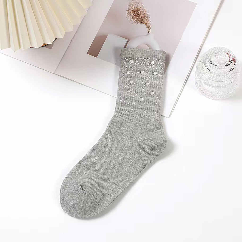 Anna-Kaci Women's 6pk Dot Ankle Socks - Sparkly Accent Dress Socks for Parties & Stylish Daily Wear