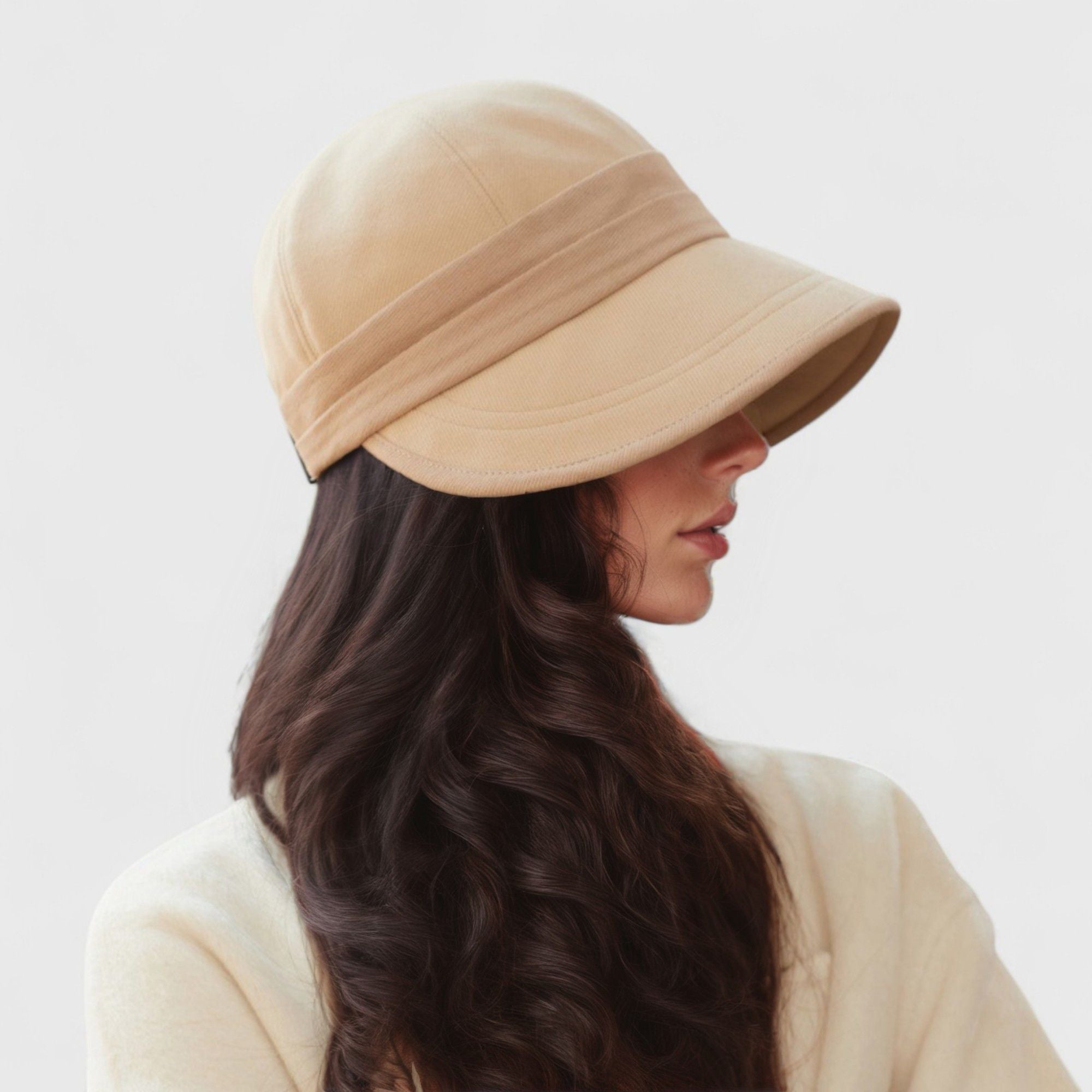 Anna-Kaci Women's Wide Brim Bucket Hat with Contrast Band and Structured Design