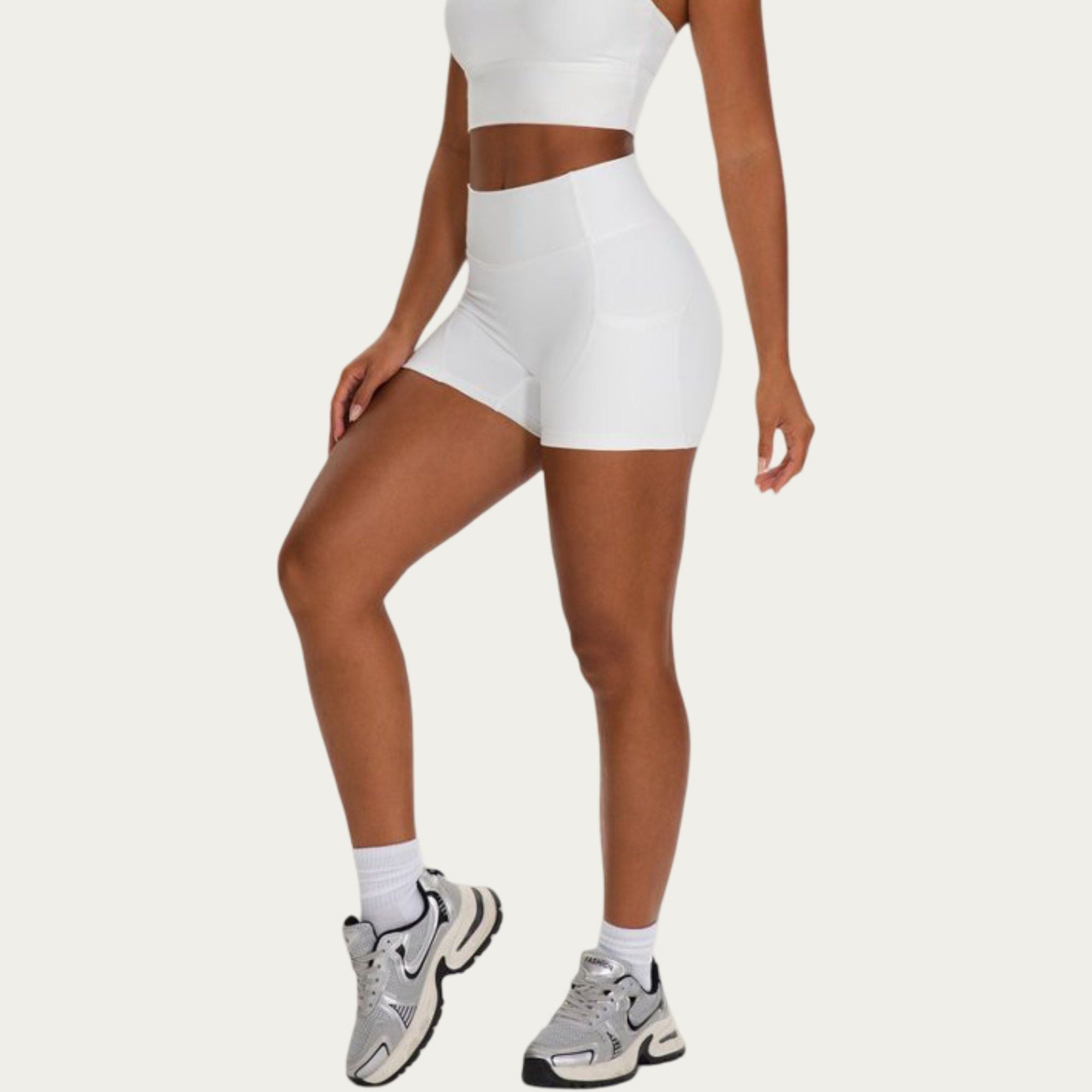 Anna-Kaci Active Women's High Waist Biker Shorts with Side Pockets and Smooth Stretch Fit