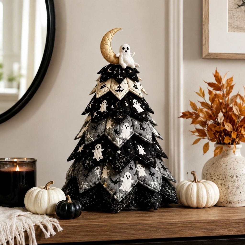 Handmade Halloween Witch Tree Sewing Kit DIY Fabric Holiday Decoration