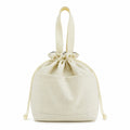 Insulated Drawstring Lunch Bag with Front Pockets Reusable Lunch Tote