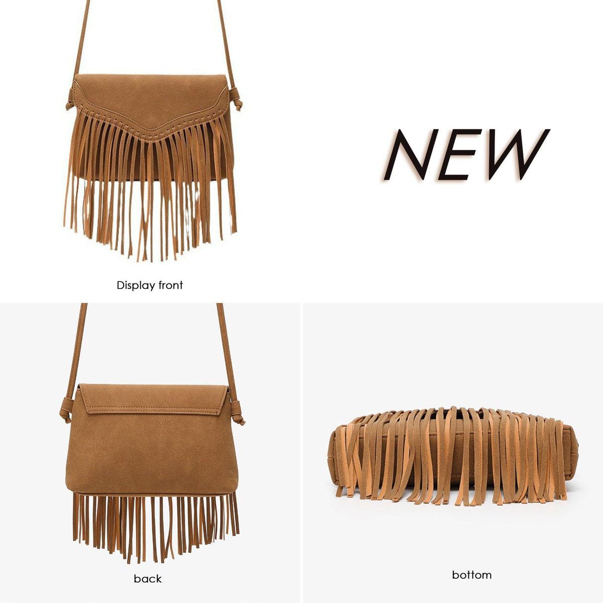 Fringe Envelope Crossbody Bag