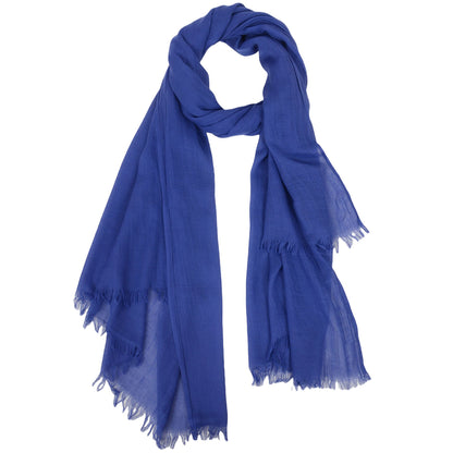 Anna-Kaci Lightweight Solid Cotton Linen Scarf Large Long Gauze Beach Wrap Shawl 78 Inches