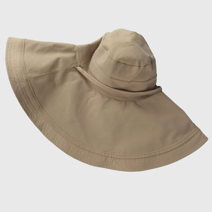 Anna-Kaci Women's Reversible Wide - Brim Sun Hat with Adjustable Chin Strap