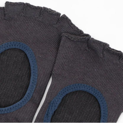 Anna-Kaci Women's Open-Toe Grip Socks for Yoga and Pilates with Non-Slip Soles and Arch Support