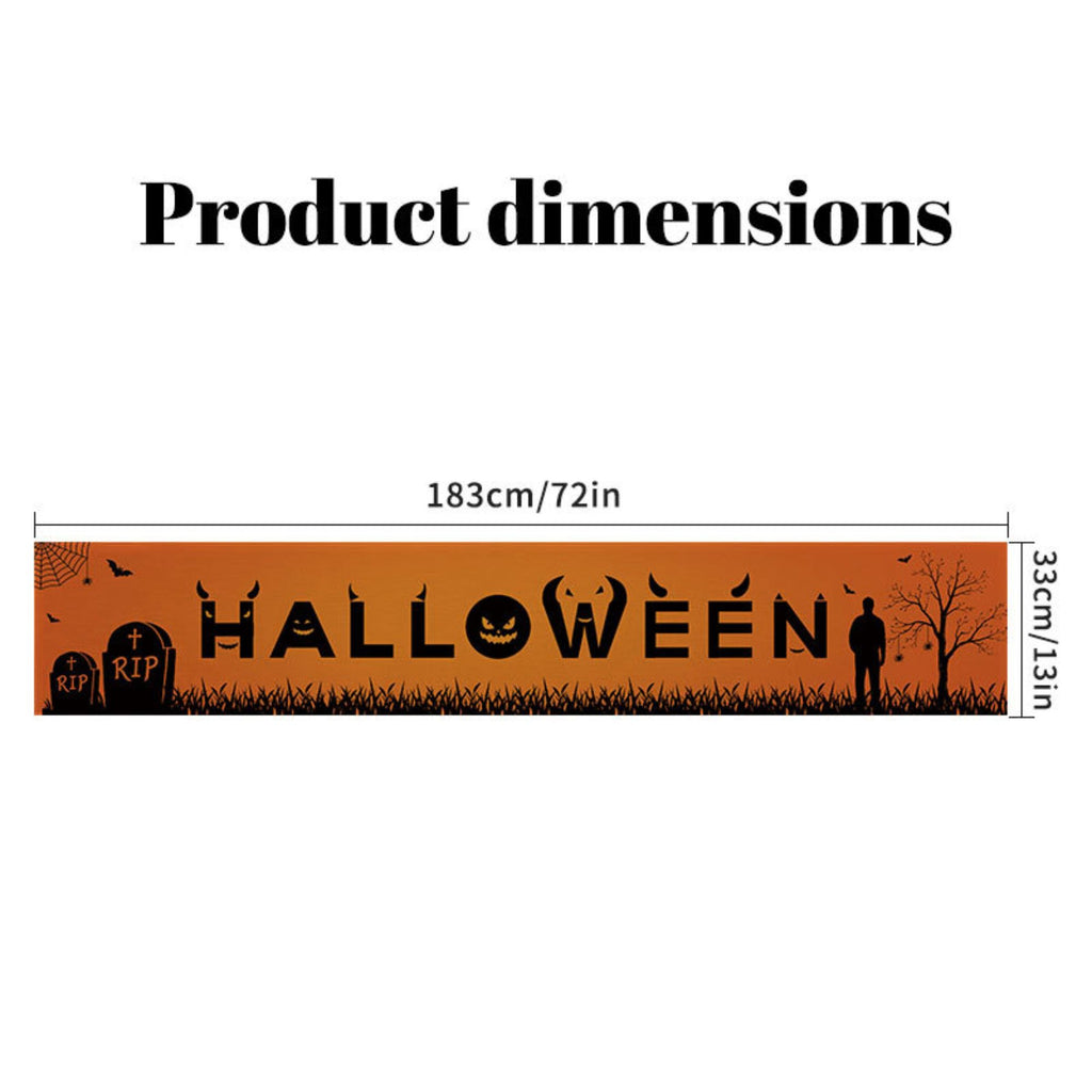 Halloween Family Party Table Runner Kitchen Tablecloth Decor