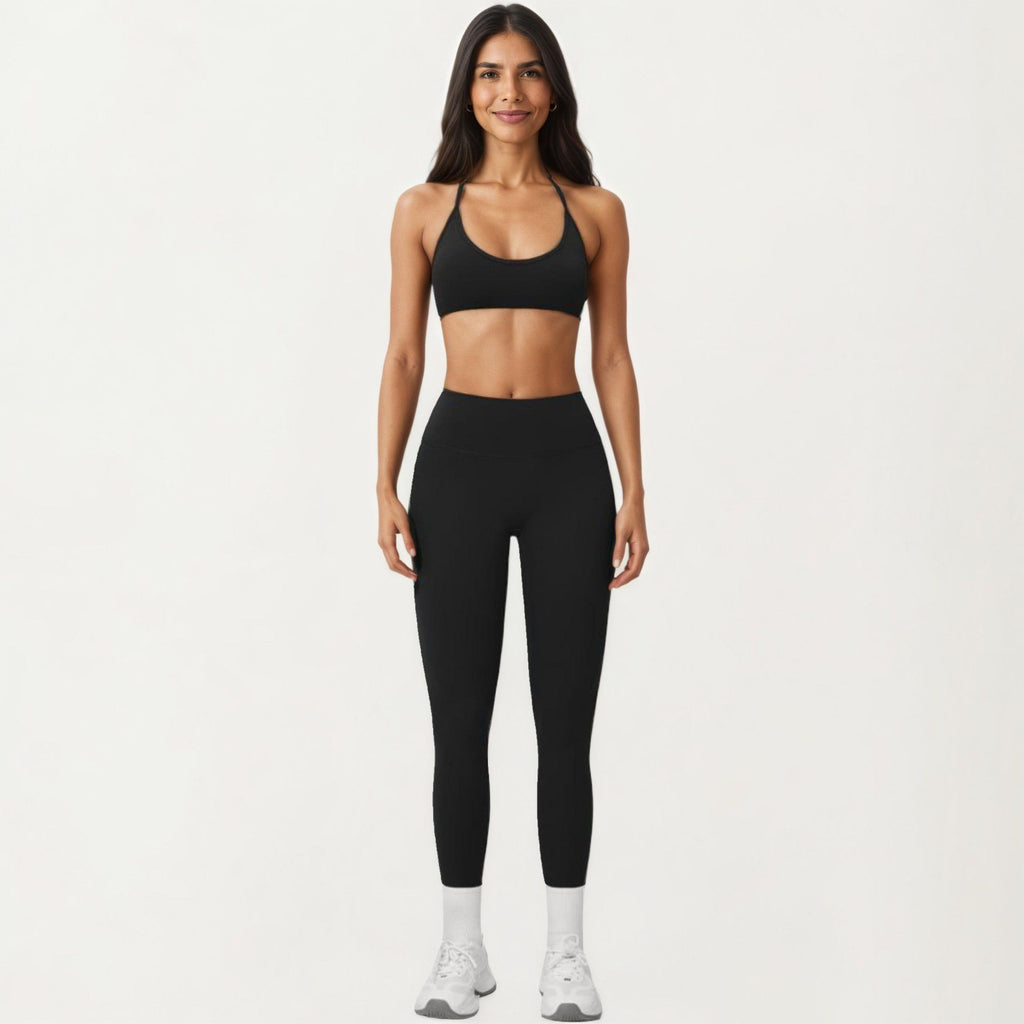 Anna-Kaci Active Women's High Waist Leggings with Smooth Stretch Fabric and Curved Seam Detail