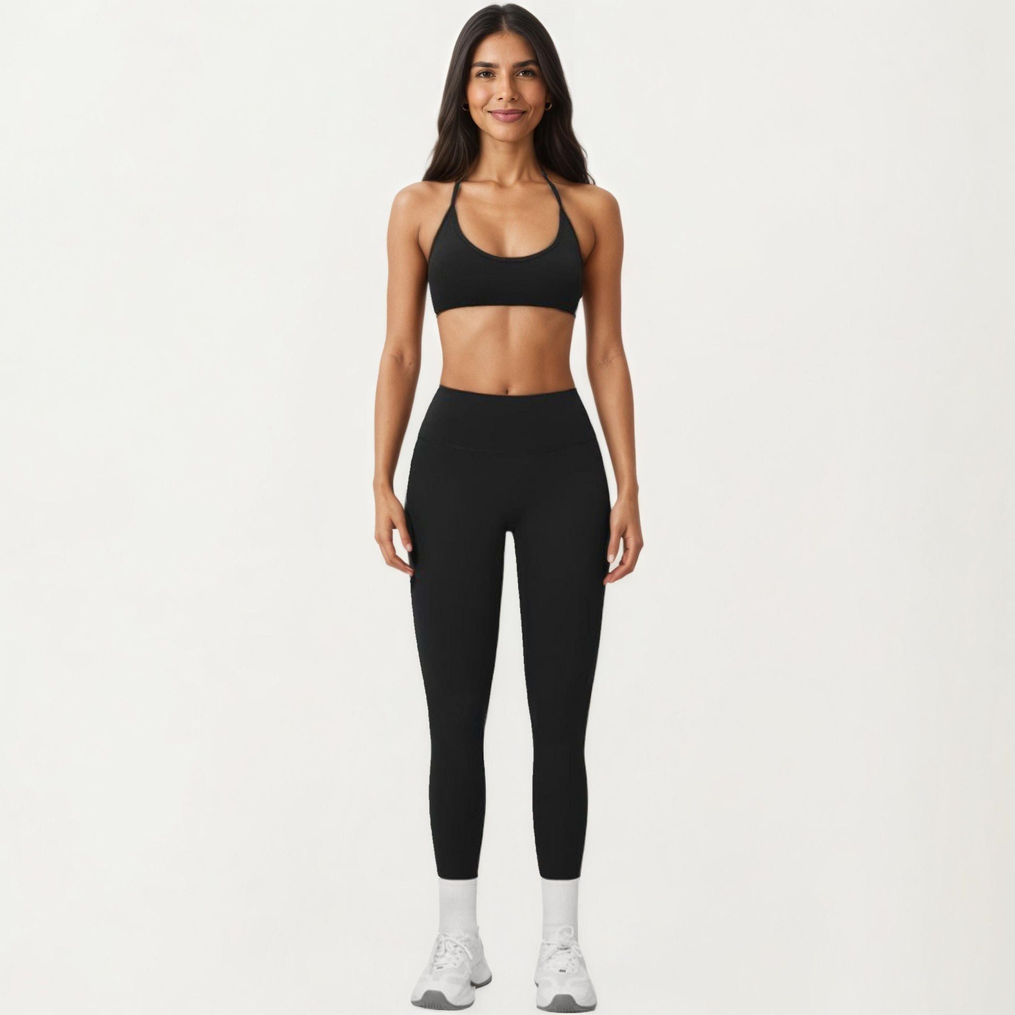 Anna-Kaci Active Women's High Waist Leggings with Smooth Stretch Fabric and Curved Seam Detail